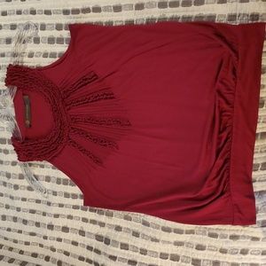 Outback Red sleeveless halter neck top Sz S